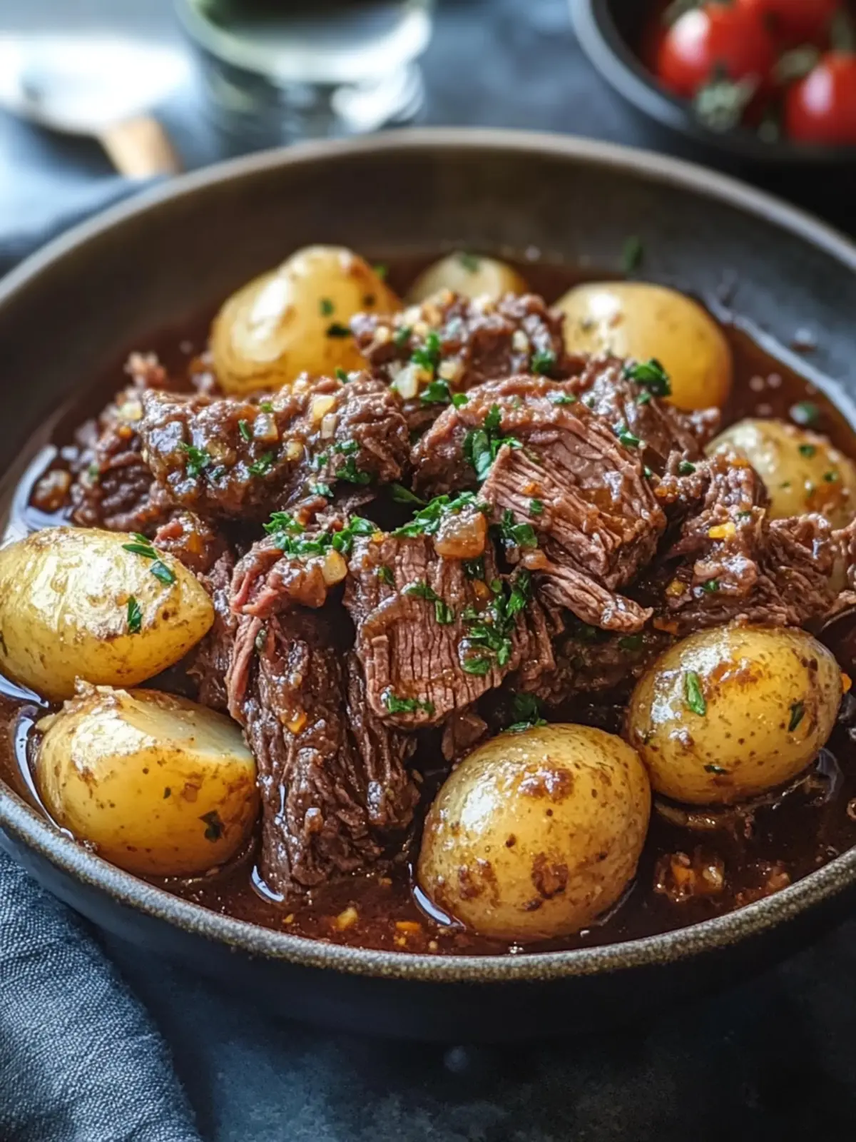 Slow Cooker Garlic Butter Beef with Potatoes – Effortless Comfort 3 Slow Cooker Garlic Butter Beef with Potatoes – Easy Tender Recipe