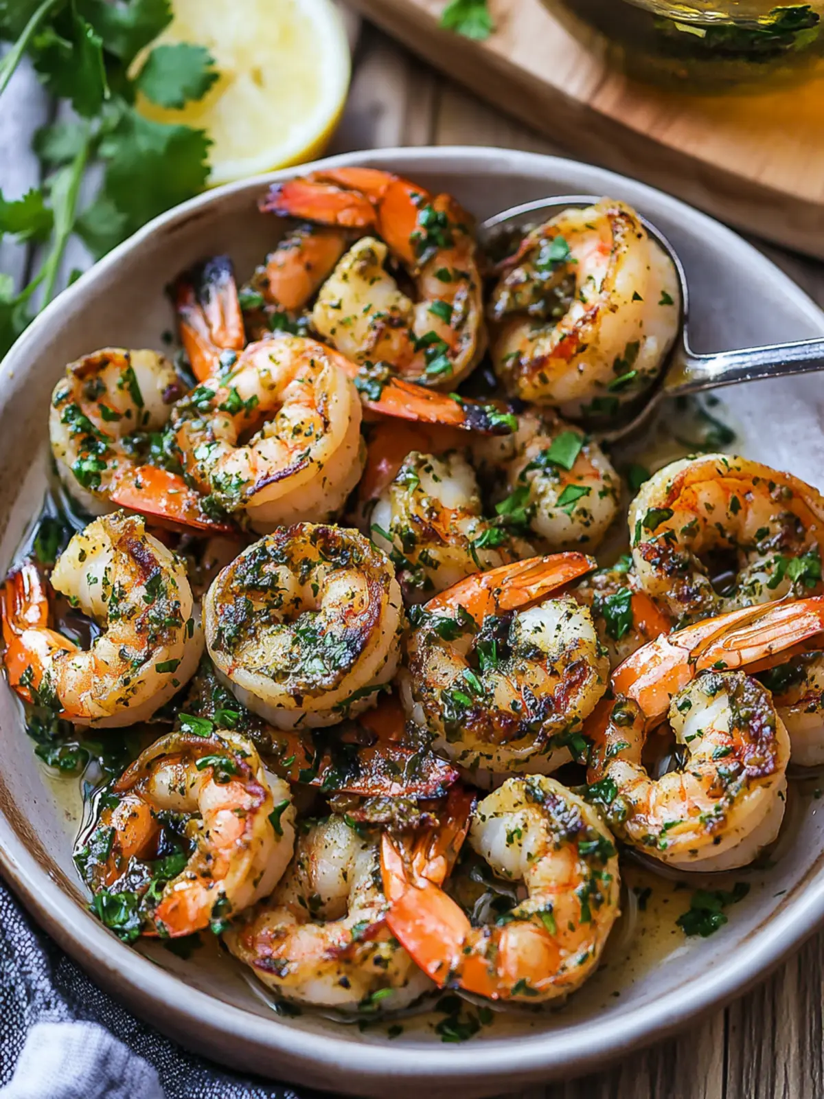 Savory Pan Seared Chimichurri Shrimp for Quick Dinners 2 Pan Seared Chimichurri Shrimp