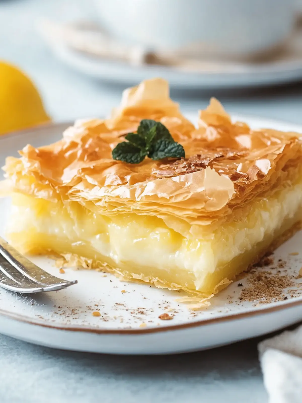 Delicious Greek Galaktoboureko: Custard-Filled Phyllo Bliss 3 Greek Galaktoboureko (Custard Filled Phyllo Pastry)
