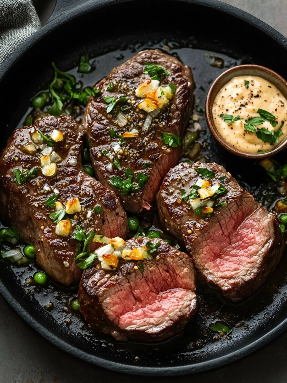 Savor Every Bite: Pan Seared Top Sirloin Steak with Miso Butter 3 Pan Seared Top Sirloin Steak