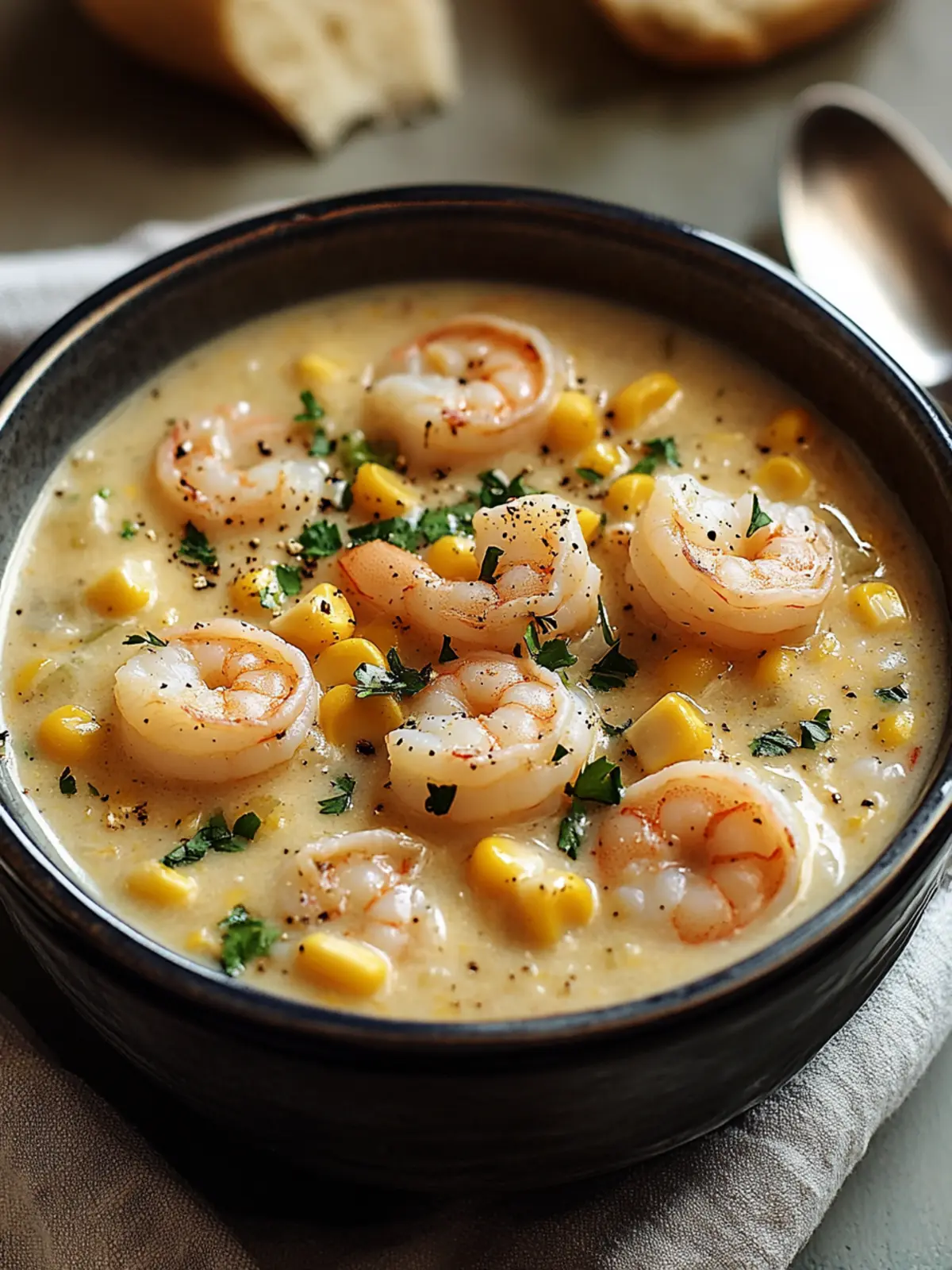 Delicious Shrimp and Corn Chowder: Creamy Comfort Awaits 4 Shrimp and Corn Chowder
