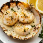 Decadent French Coquilles Saint-Jacques in Creamy Delight 9 French Coquilles Saint-Jacques (Scallops with Cream Sauce)