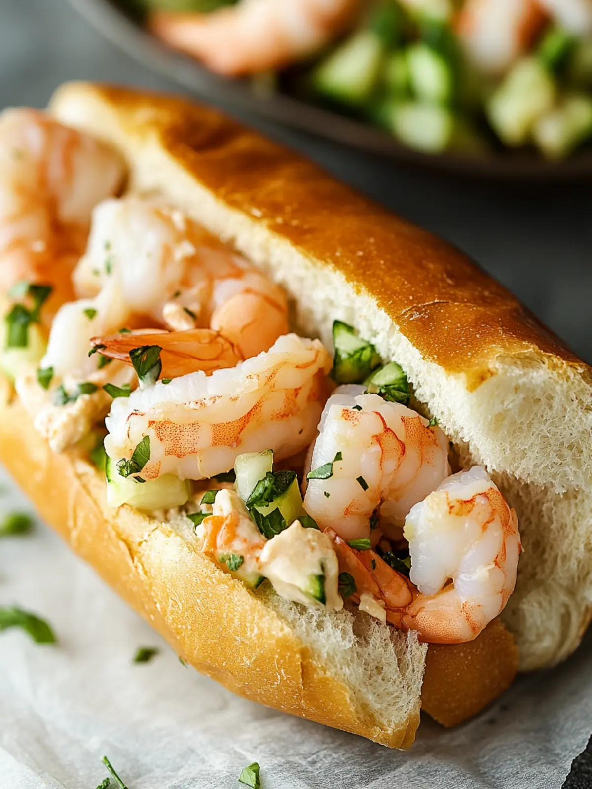Savory Shrimp Roll Sandwich: A Zesty Homemade Delight 5 Shrimp Roll Sandwich