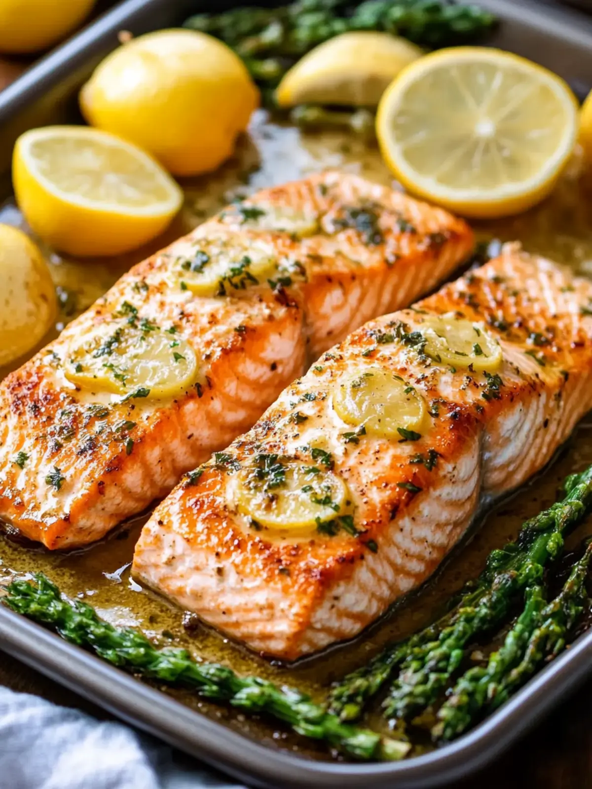 Irresistible Sheet Pan Lemon Garlic Butter Salmon in 30 Minutes 3 Sheet Pan Lemon Garlic Butter Salmon