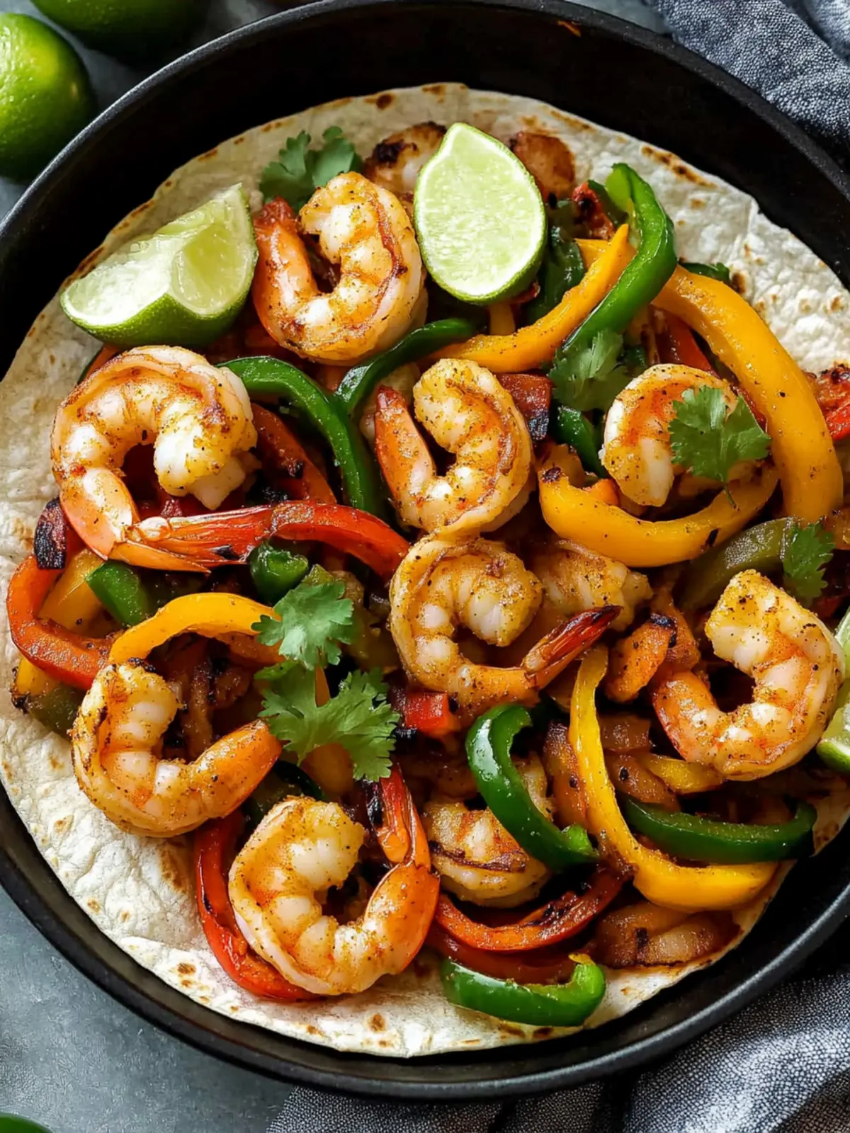 Spicy Shrimp Fajitas Ready in 20 Minutes or Less 5 Shrimp Fajitas
