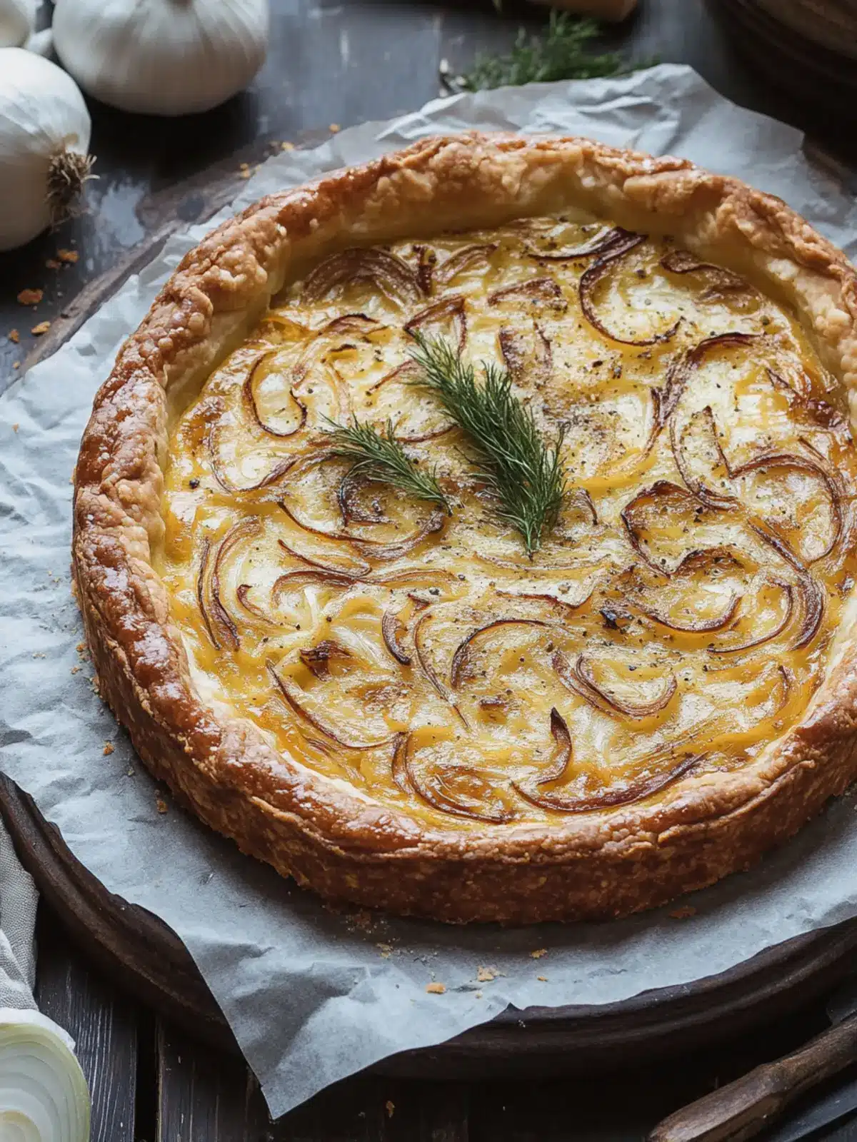 Savory German Zwiebelkuchen: Indulge in Comfort Food Bliss 5 German Zwiebelkuchen (Onion Tart)