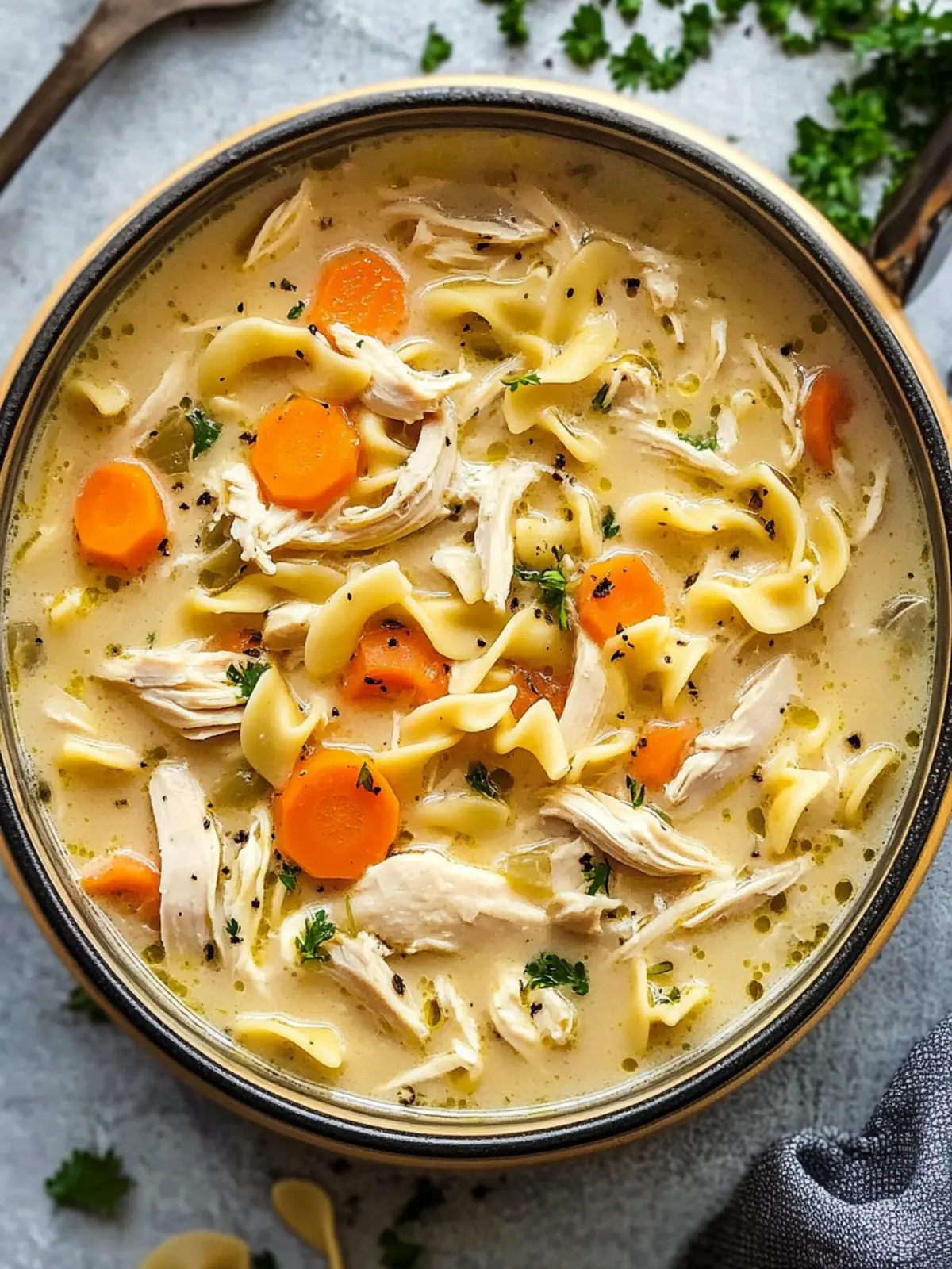 Creamy Chicken Noodle Soup for Ultimate Comfort and Flavor 2 Creamy Chicken Noodle Soup