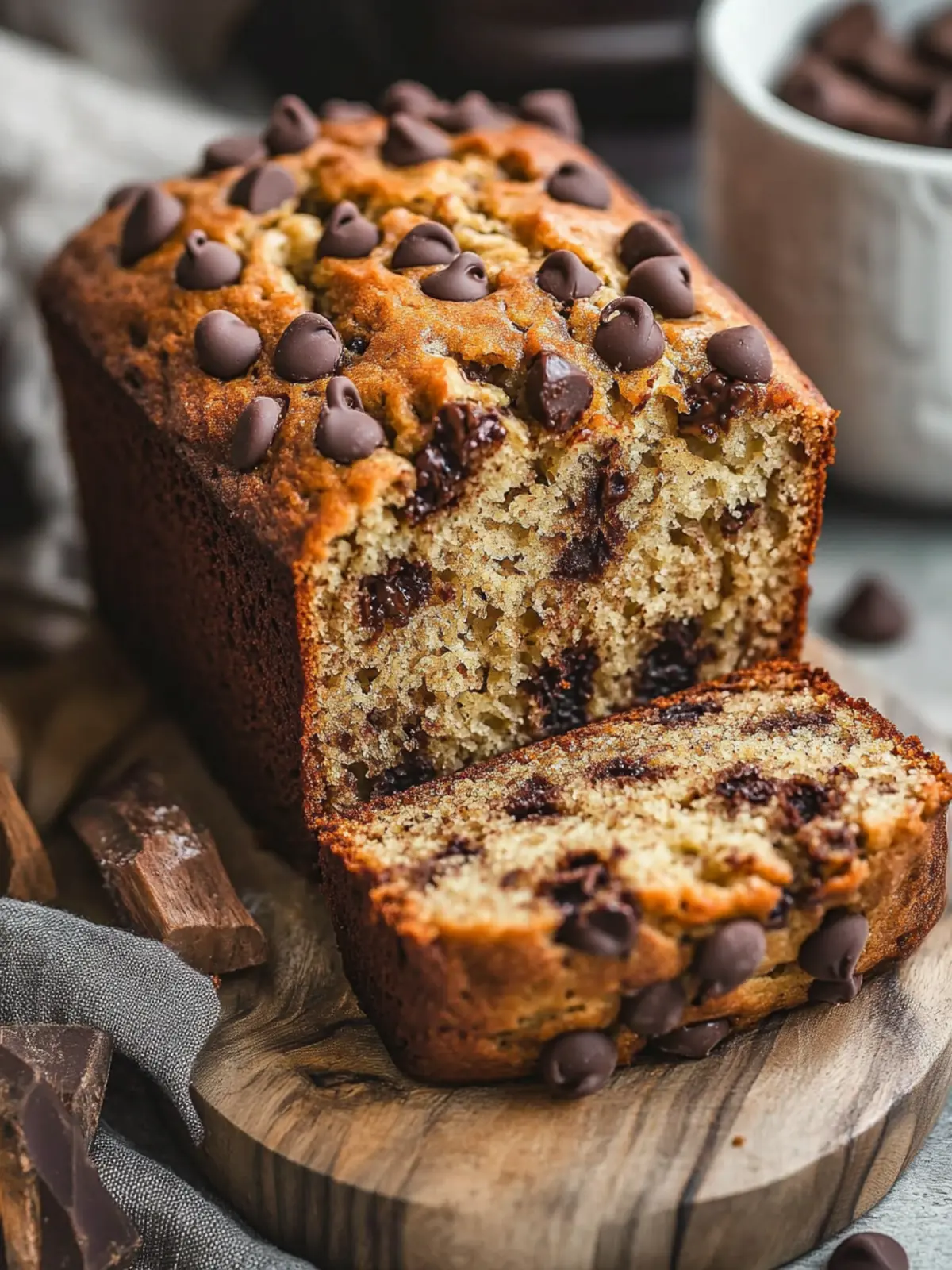 Moist Chocolate Chip Banana Bread That's Irresistibly Easy 5 Chocolate Chip Banana Bread