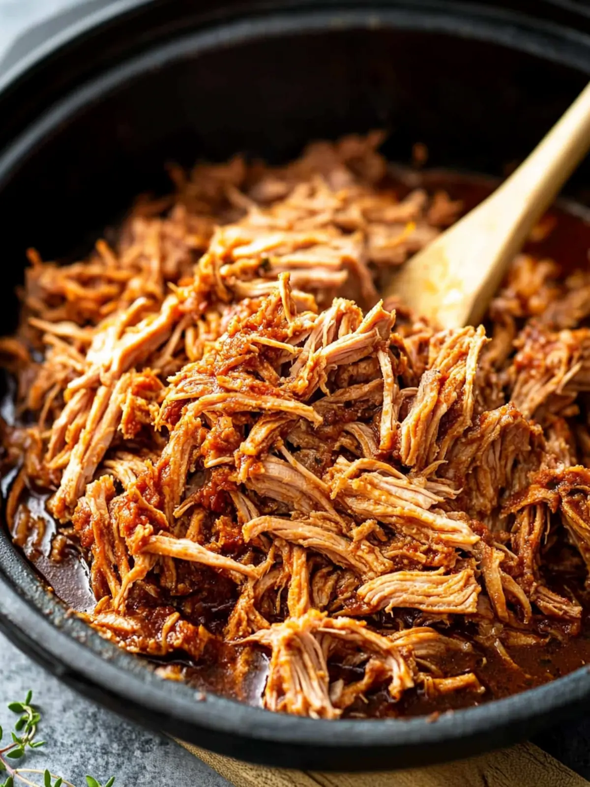 Tender Slow Cooker Pulled Pork with Tangy Homemade Sauce 4 Slow Cooker Pulled Pork