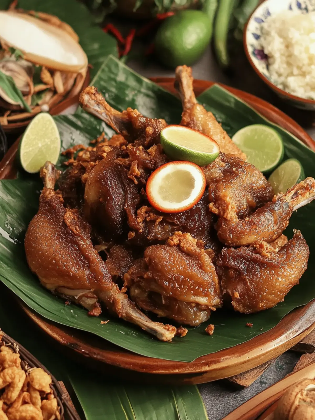 Crispy Indonesian Bebek Goreng: A Flavorful Home Delight 2 Indonesian Bebek Goreng (Fried Duck)
