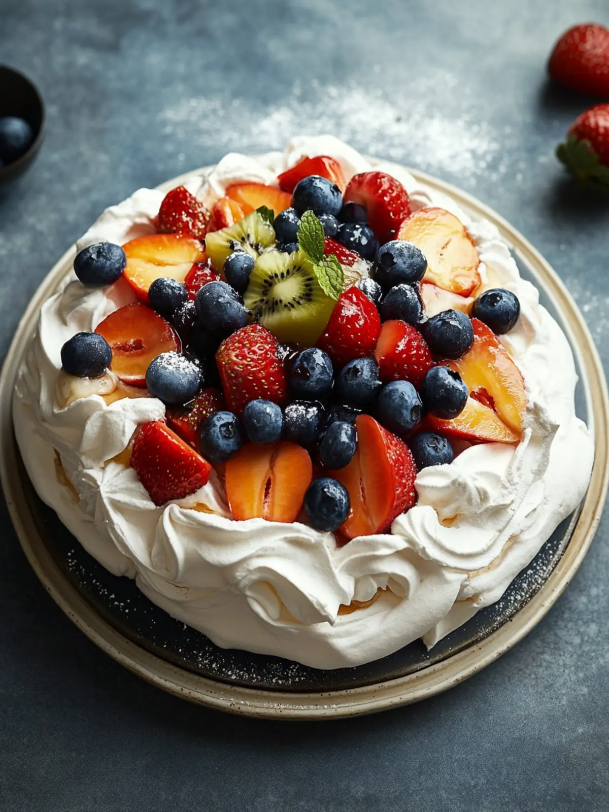 Delicious Australian Pavlova: The Ultimate Meringue Dessert with Fruit 4 Australian Pavlova (Meringue Dessert with Fruit)