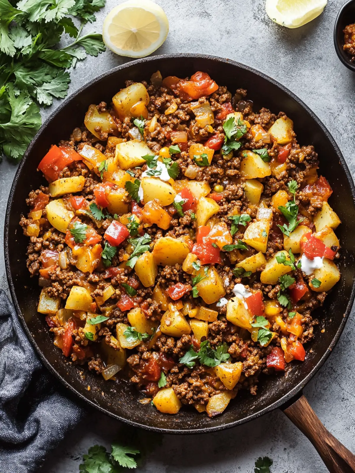 Mexican Ground Beef and Potato Skillet Everyone Will Love 2 Mexican Ground Beef and Potato Skillet