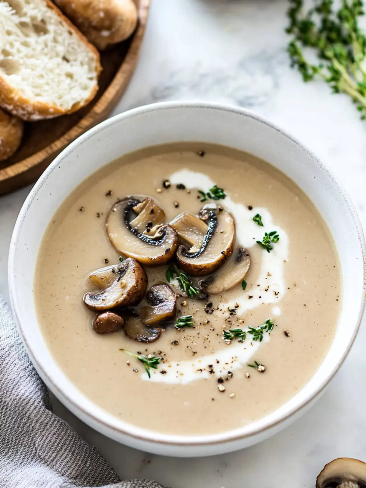 Creamy Mushroom Soup Recipe – Comfort in Every Spoonful 5 Mushroom Soup