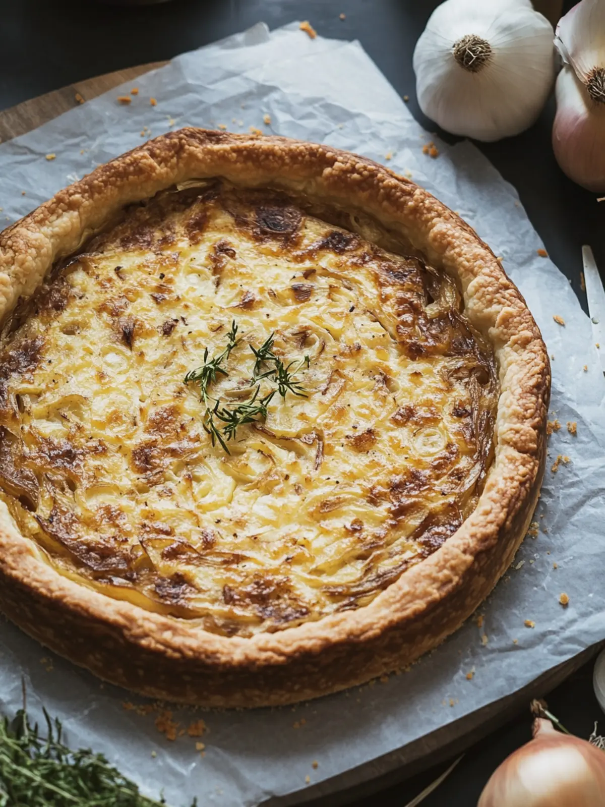 Savory German Zwiebelkuchen: Indulge in Comfort Food Bliss 3 German Zwiebelkuchen (Onion Tart)