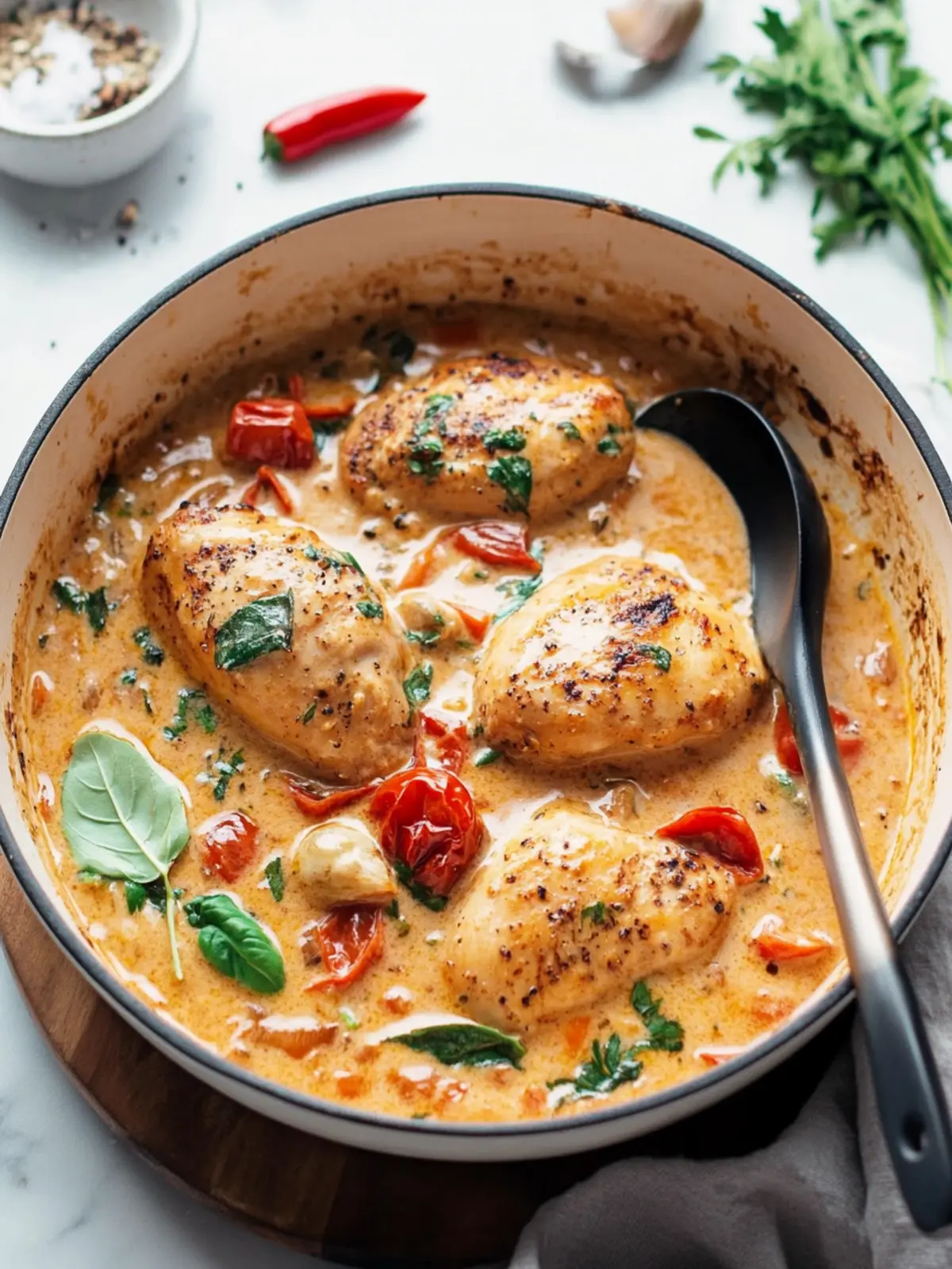 Creamy Tuscan Chicken - Quick and Irresistibly Delicious! 2 Creamy Tuscan Chicken (Easy 30-Minute Recipe!)