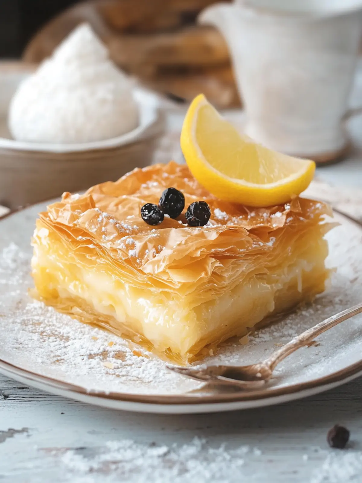 Delicious Greek Galaktoboureko: Custard-Filled Phyllo Bliss 4 Greek Galaktoboureko (Custard Filled Phyllo Pastry)