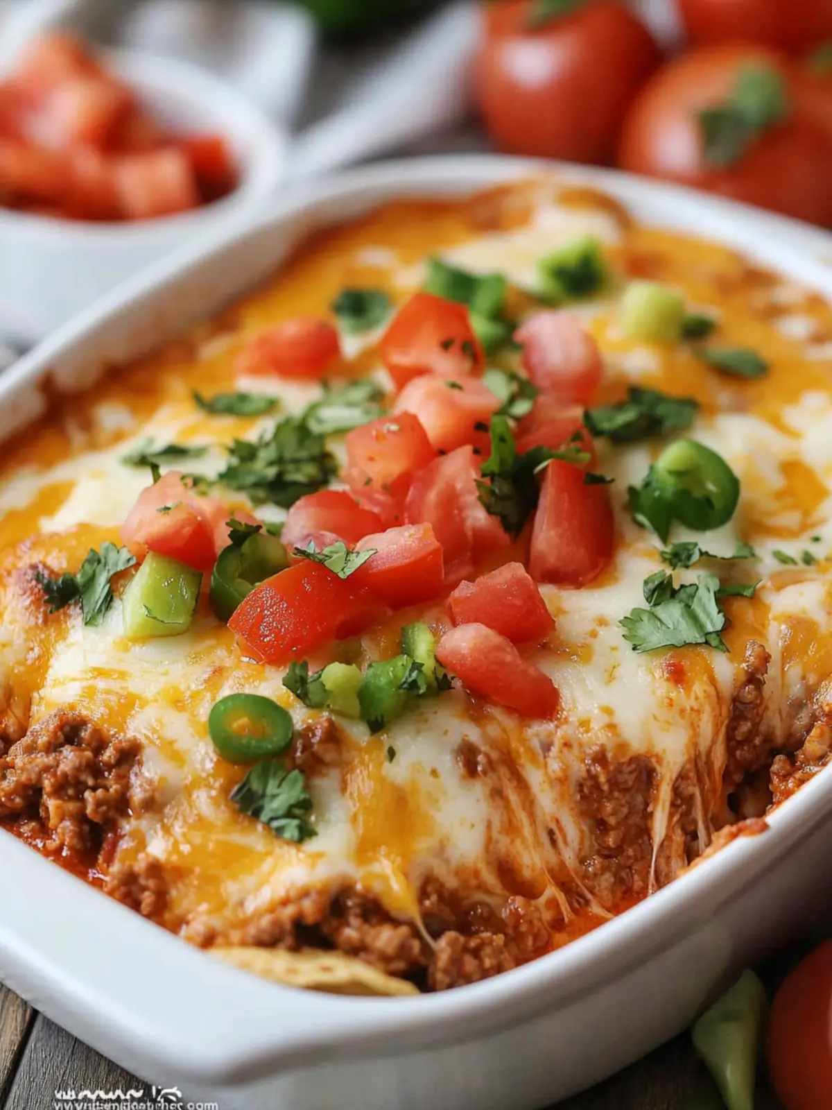 Irresistibly Cheesy Baked Taco Ground Beef Dip for Parties 5 Baked Taco Ground Beef Dip