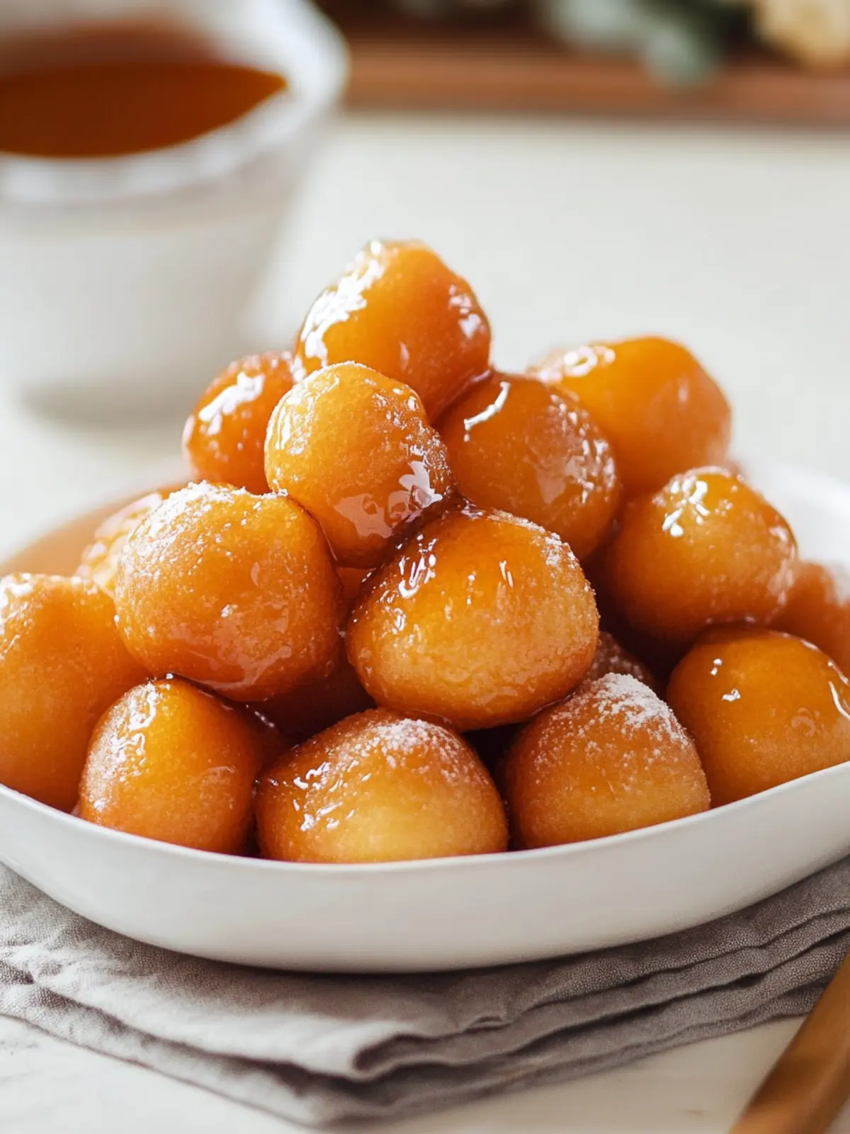 Delightful Greek Loukoumades: Homemade Honey Doughnuts Magic 2 Greek Loukoumades (Honey Doughnuts)