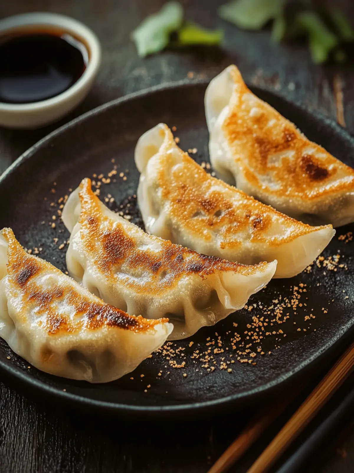 Savory Japanese Gyoza Dumplings: Easy Homemade Delight 3 Japanese Gyoza (Dumplings)