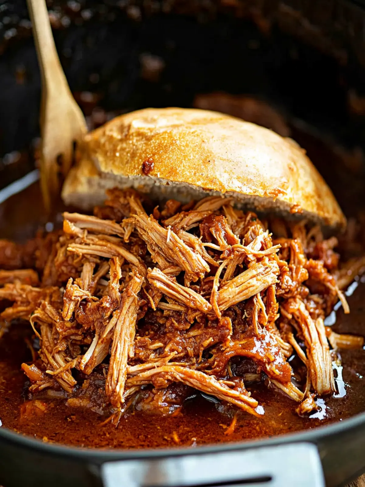 Tender Slow Cooker Pulled Pork with Tangy Homemade Sauce 5 Slow Cooker Pulled Pork