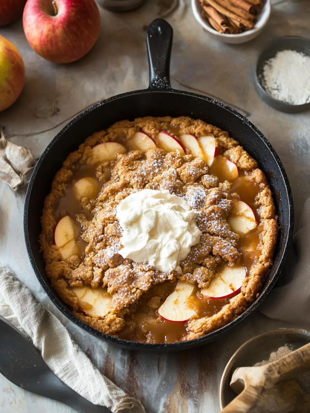 Caramel Apple Cookie Skillet: Cozy Dessert Bliss Awaits 5 Caramel Apple Cookie Skillet