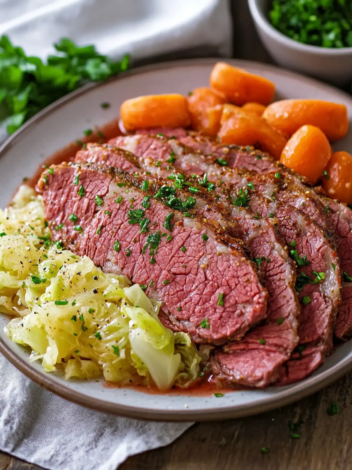 Easy Slow Cooker Corned Beef with Cabbage: Melt-in-Your-Mouth Delight 4 Easy Slow Cooker Corned Beef with Cabbage: Tender, Flavorful Classic