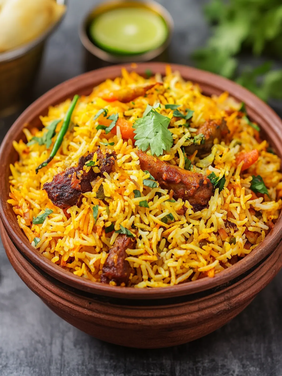Savory Indian Biryani: Perfect Spiced Rice with Meat or Veggies 3 Indian Biryani (Spiced Rice with Meat or Vegetables)