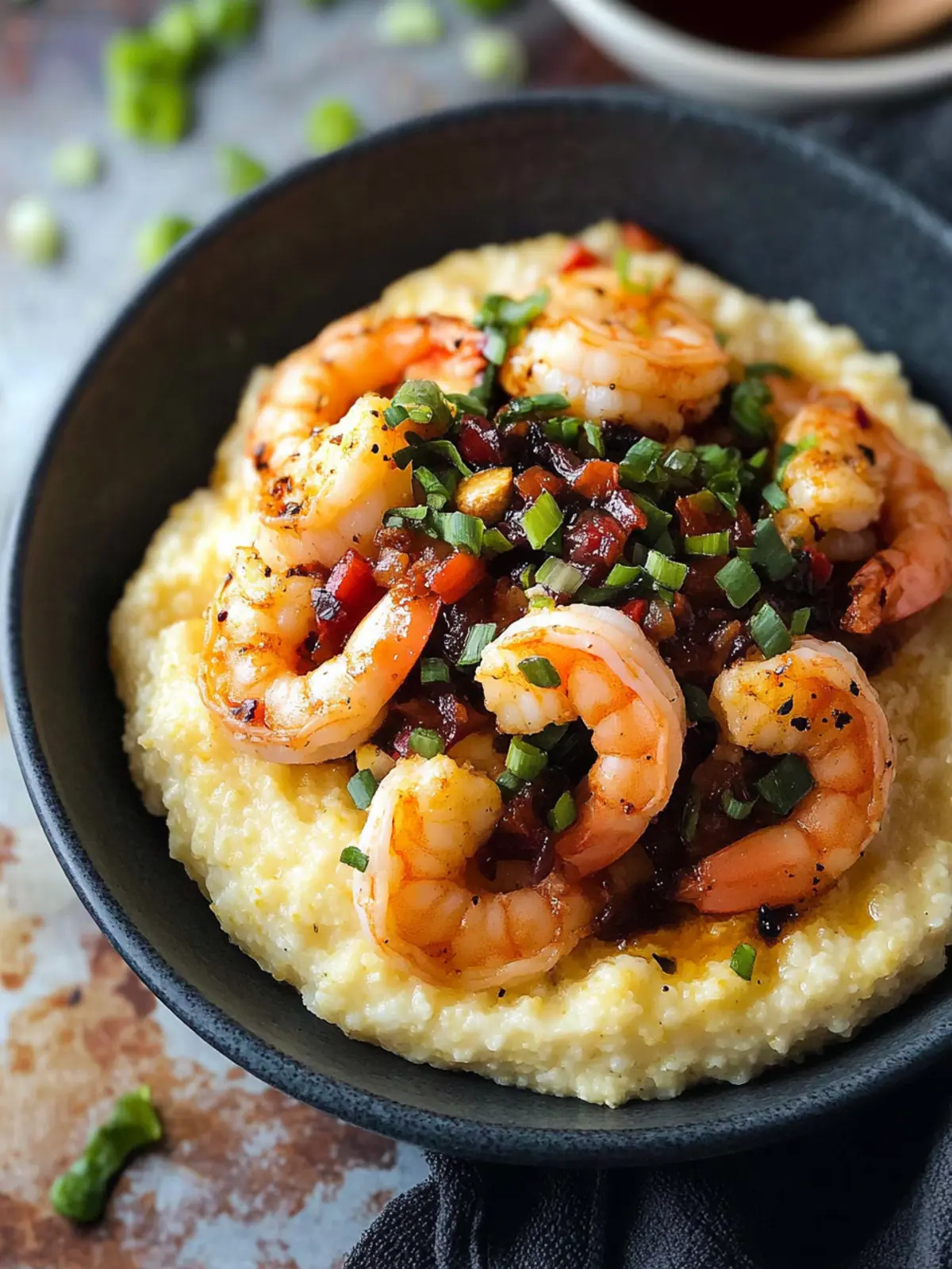 Delicious Cauliflower Grits with Spicy Shrimp Your New Favorite Dish 3 Cauliflower Grits with Spicy Shrimp