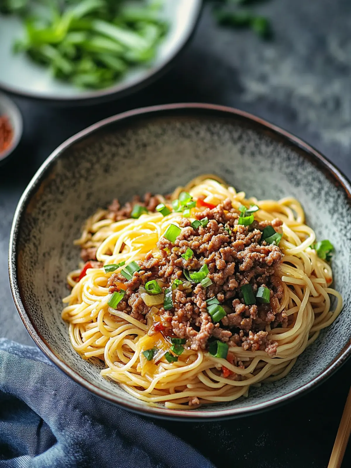 Savory Asian Ground Beef Noodles in One Quick Pot 3 Asian Ground Beef Noodles