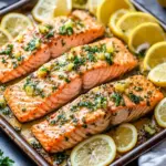 Irresistible Sheet Pan Lemon Garlic Butter Salmon in 30 Minutes 8 Sheet Pan Lemon Garlic Butter Salmon