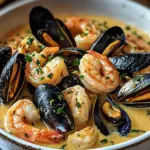 Shrimp and Mussels in Creamy Garlic Sauce: A Dinner Must-Try! 3 Shrimp and Mussels in Creamy Garlic Sauce: A Must-Try Delight!