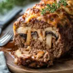 Savory Mushroom Stuffed Meatloaf with Gooey Cheese Delight 6 Mushroom Stuffed Meatloaf