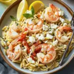 Shrimp with Orzo and Feta: Quick Mediterranean Flavor Explosion 8 Shrimp with Orzo and Feta