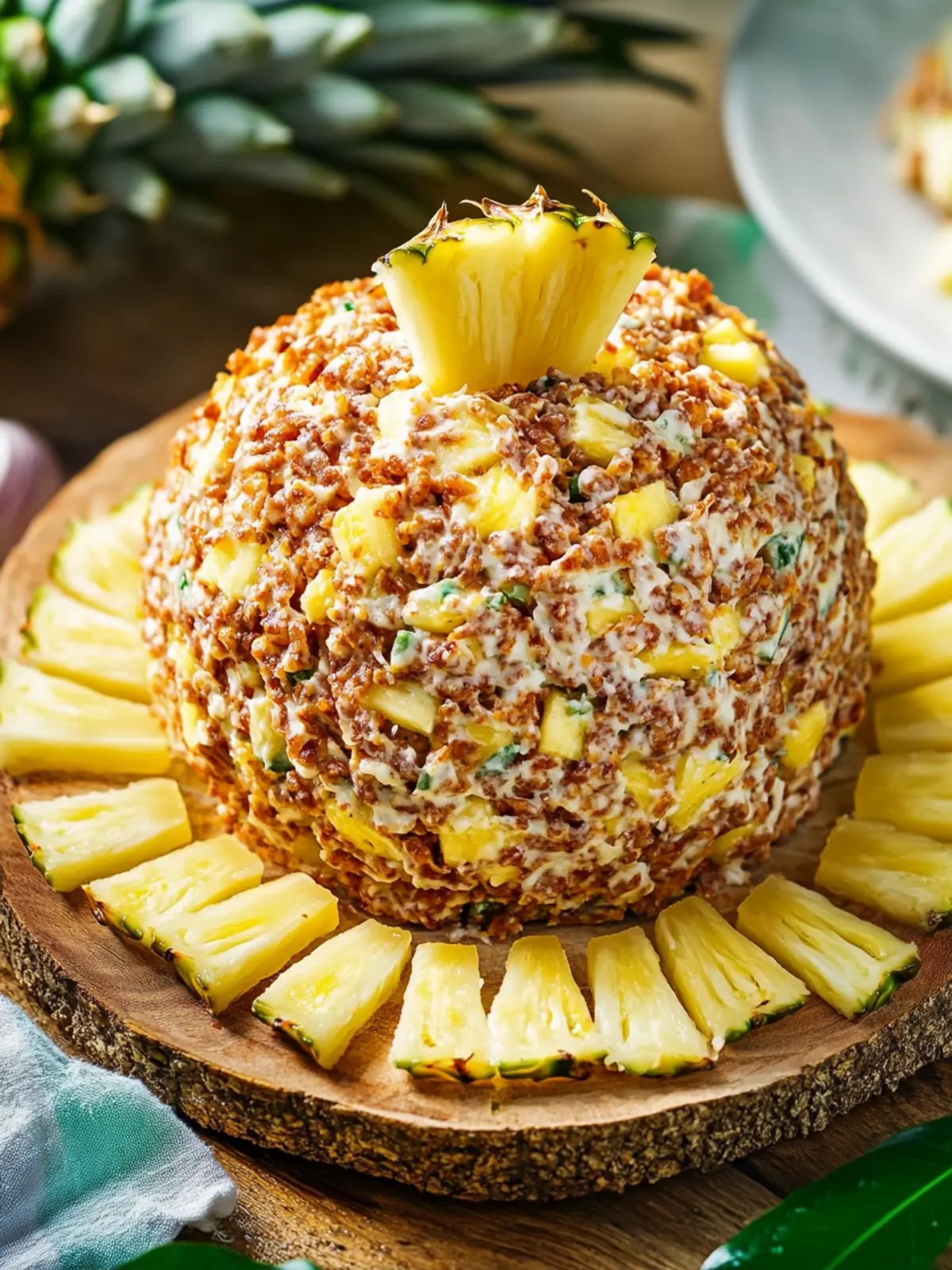 Irresistible Pineapple Cheese Ball: Ultimate Party Pleaser 4 Pineapple Cheese Ball