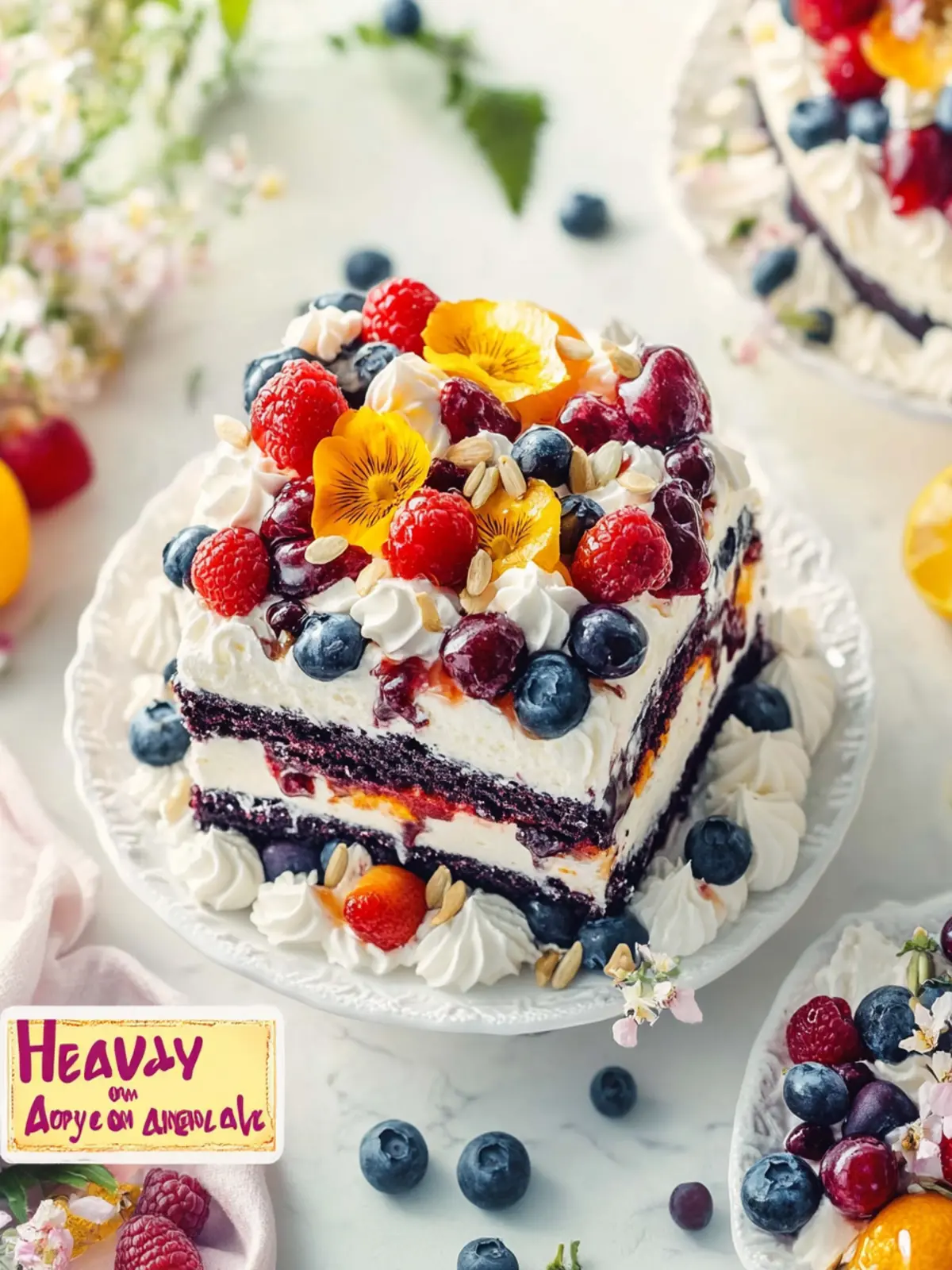 Blueberry Heaven on Earth Cake Dessert in 20 Minutes 5 HEAVEN ON EARTH CAKE DESSERT