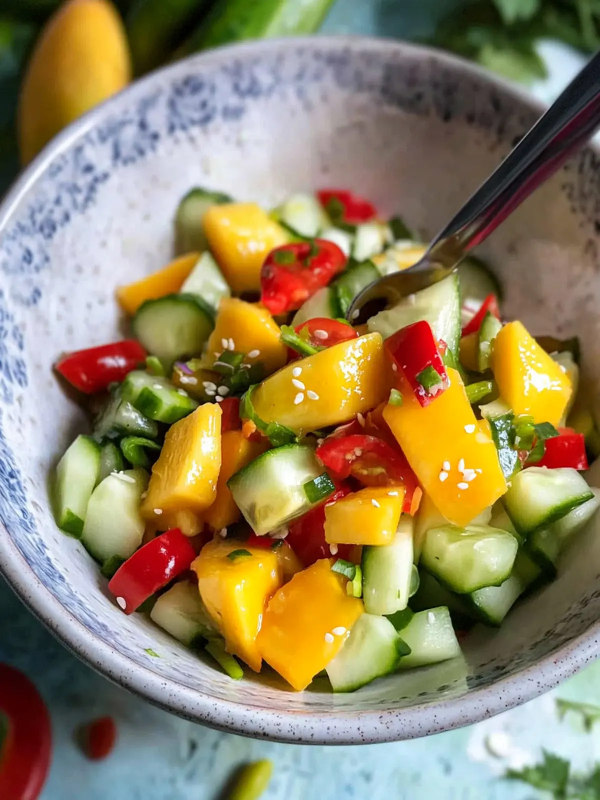 Zesty Mango Cucumber Salad - Your New Favorite Summer Dish 4 Mango Cucumber Salad (Asian)