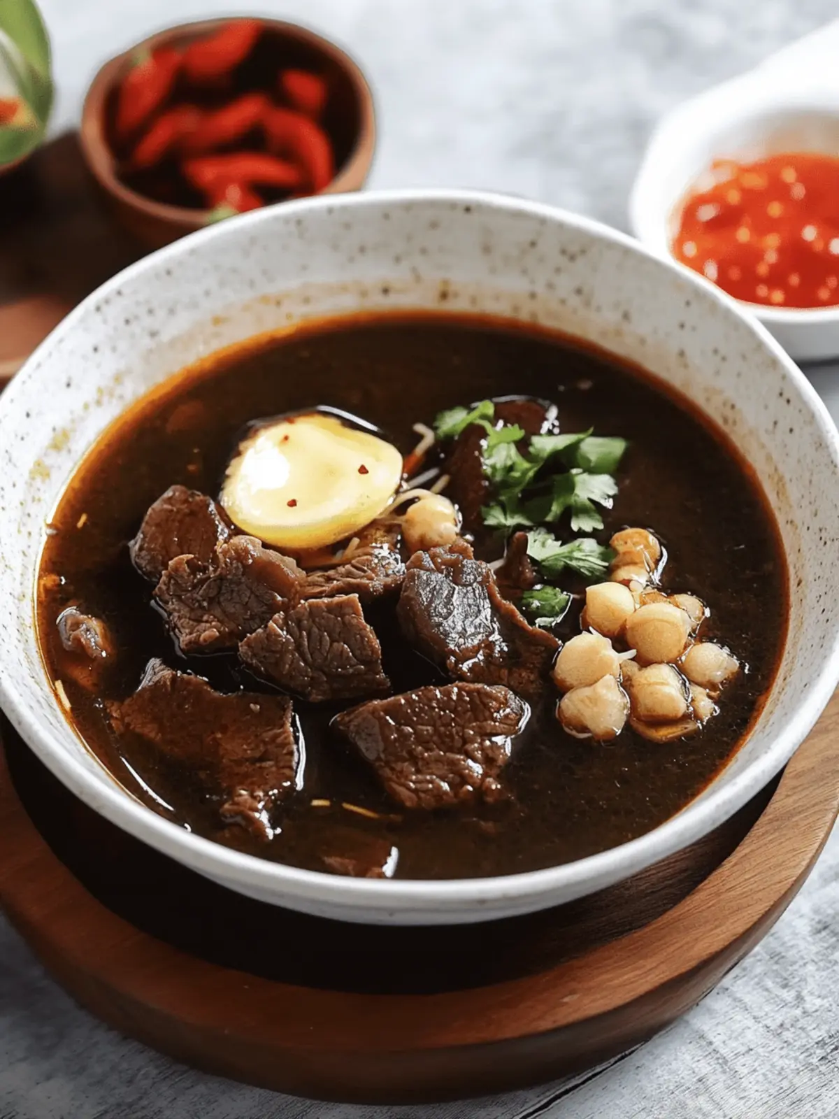 Indonesian Rawon: Dive into Savory Black Beef Soup Magic 2 Indonesian Rawon (Black Beef Soup)