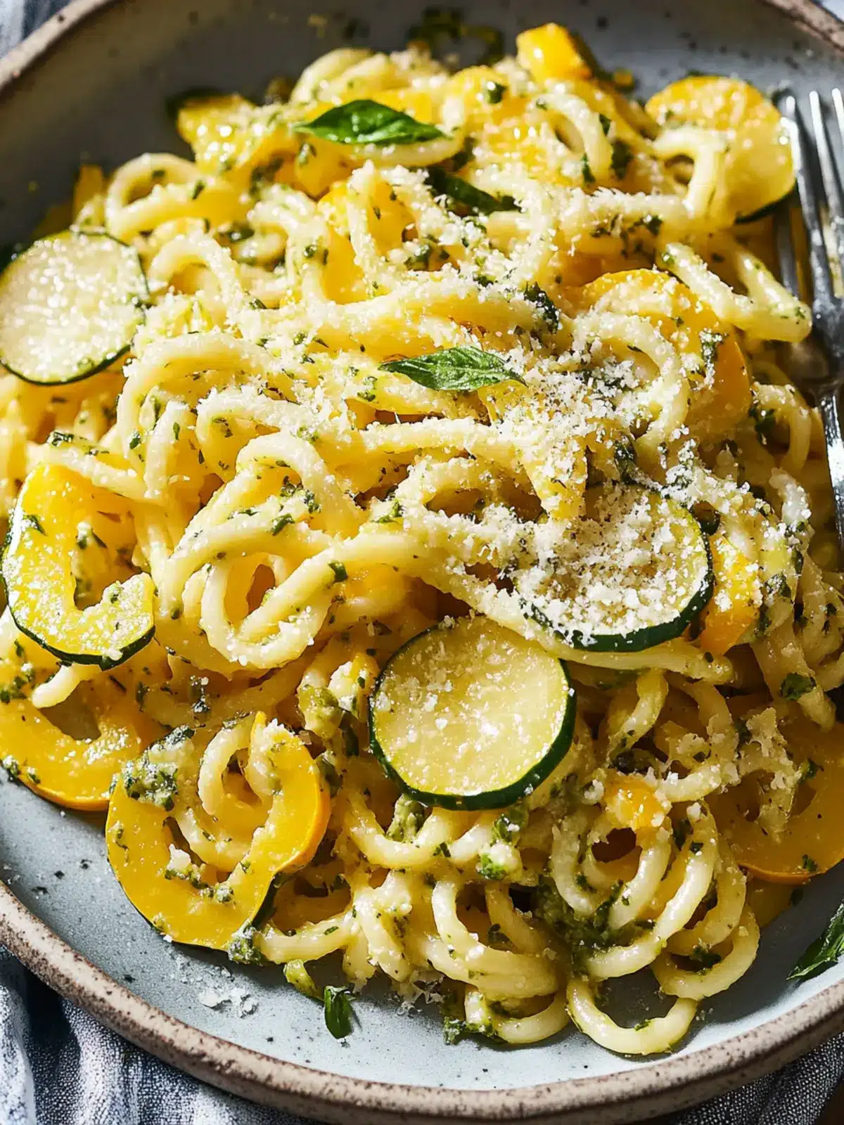 Delicious Garlic Parmesan Summer Squash Pasta in 30 Minutes 5 Garlic Parmesan Summer Squash Pasta