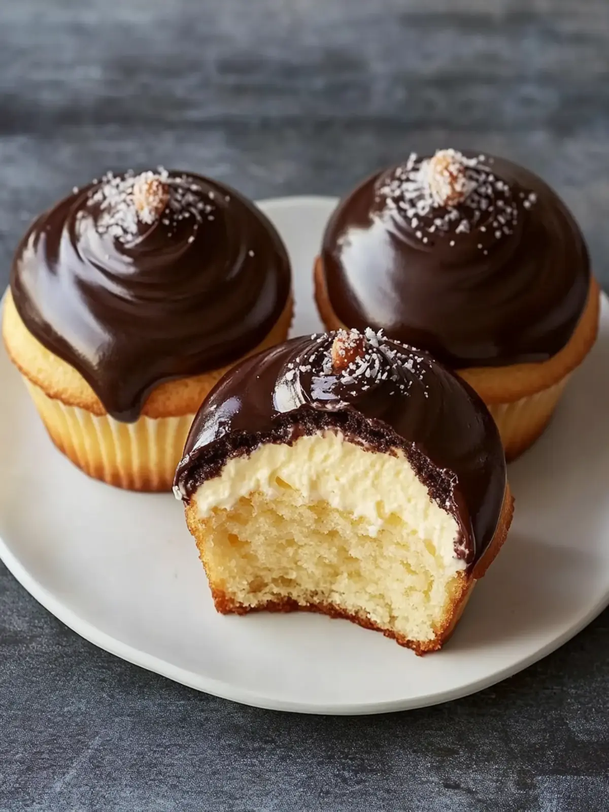 Indulge in Boston Cream Pie Cupcakes - Easy & Irresistible! 2 Boston Cream Pie Cupcakes