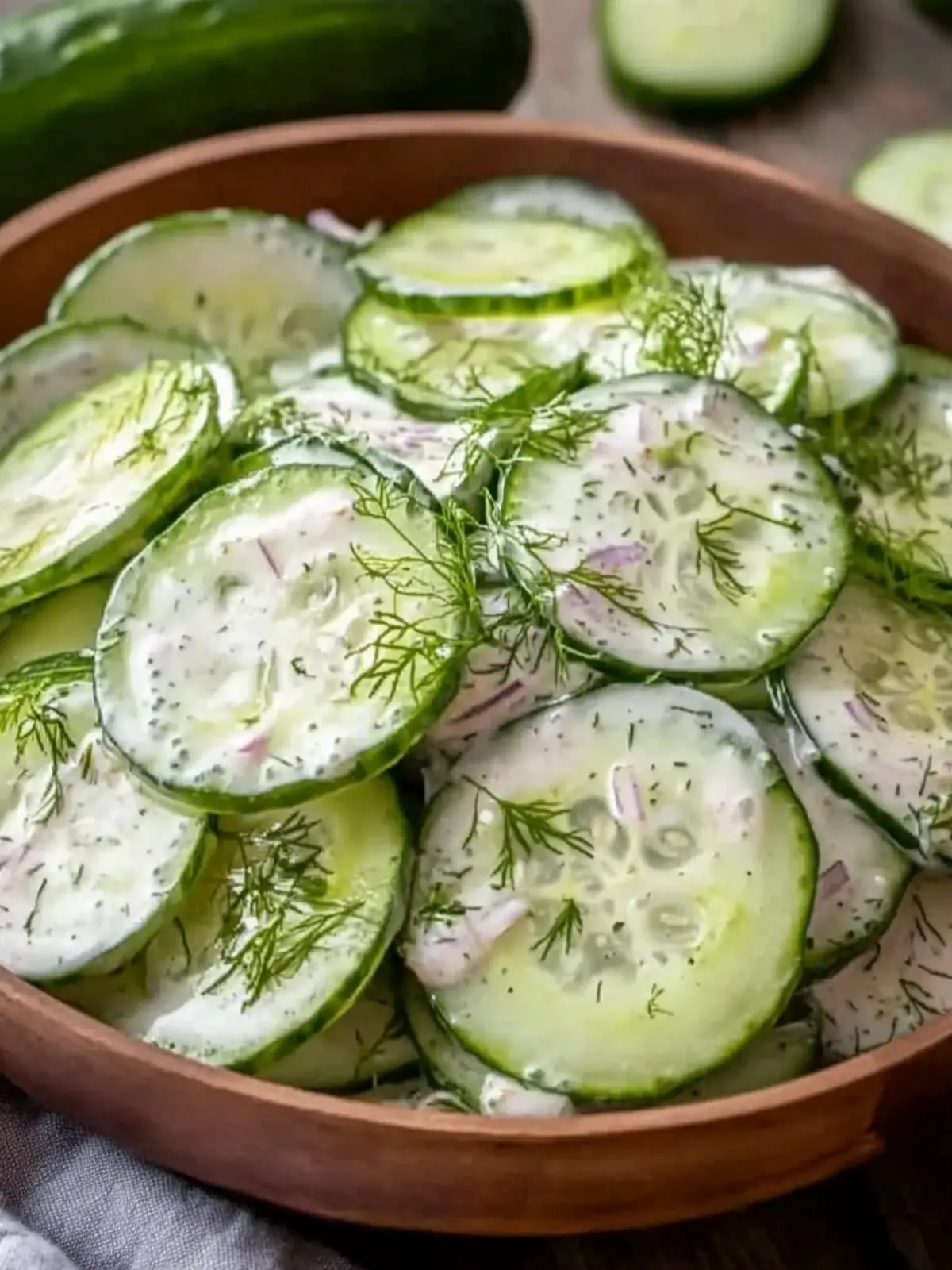 Creamy Cucumber Salad: Your New Refreshing Summer Favorite 3 Creamy Cucumber Salad