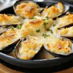 Savor Chilean Machas a la Parmesana: Crispy Comfort Awaits 4 Chilean Machas a la Parmesana (Baked Razor Clams with Parmesan)