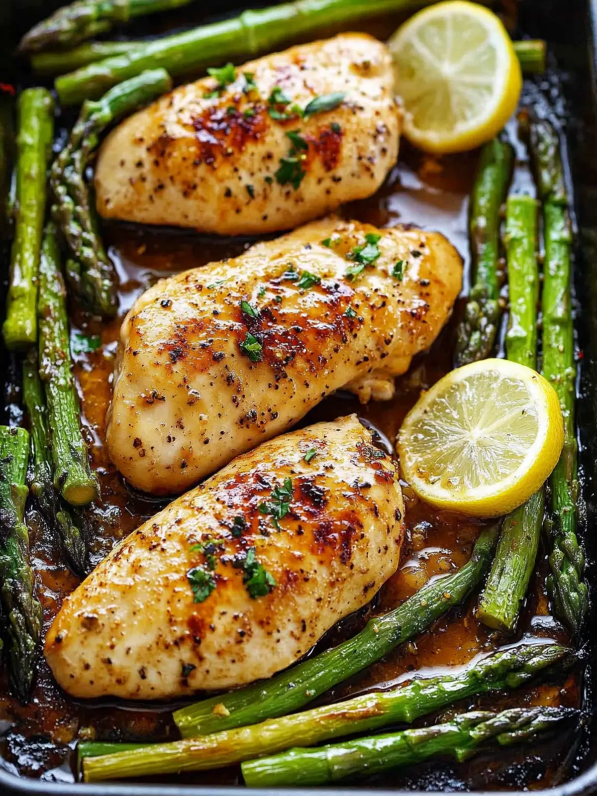 One Pan Honey Lemon Chicken and Asparagus for Busy Nights 3 One Pan Honey Lemon Chicken and Asparagus