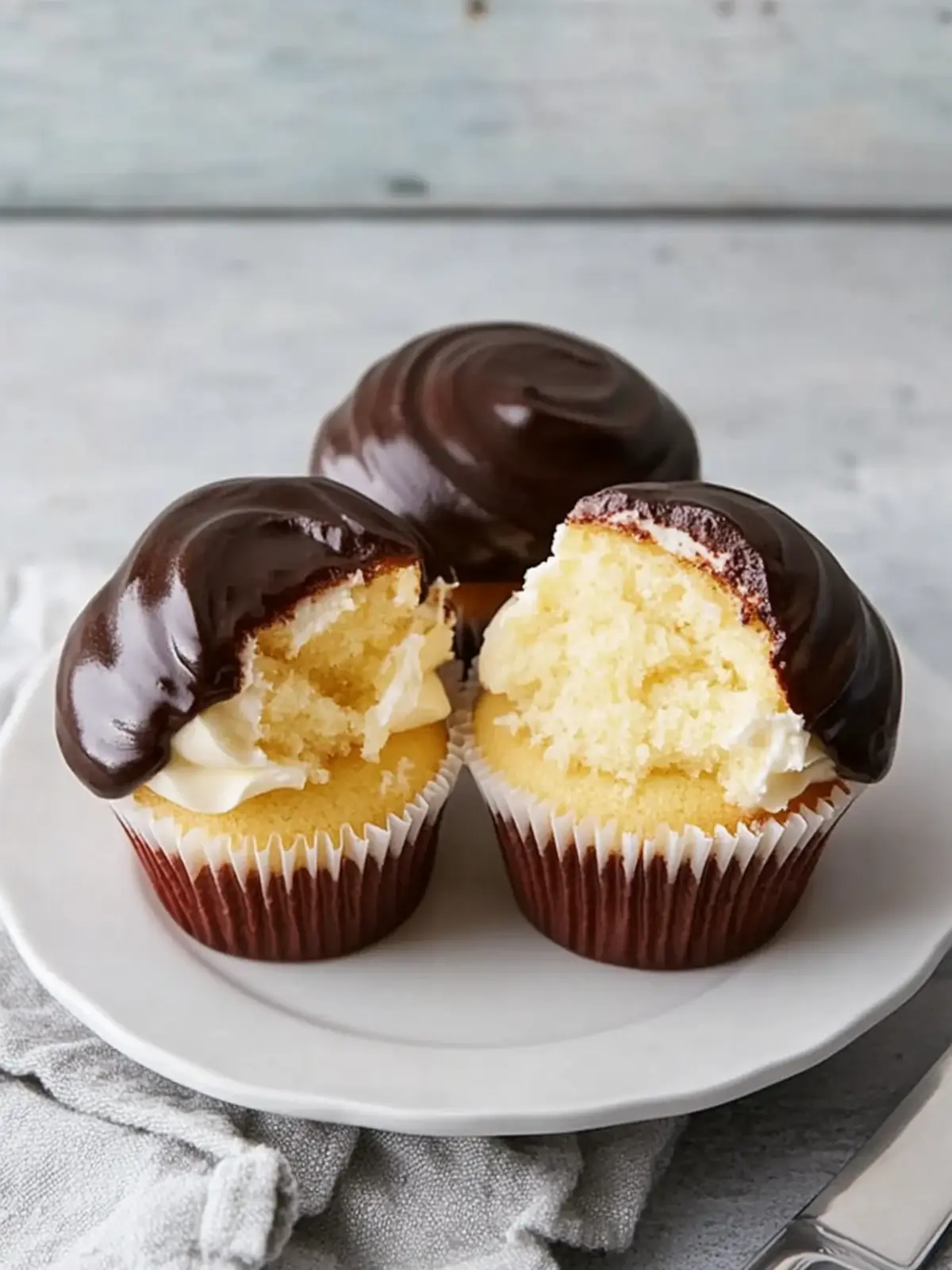 Indulge in Boston Cream Pie Cupcakes - Easy & Irresistible! 5 Boston Cream Pie Cupcakes