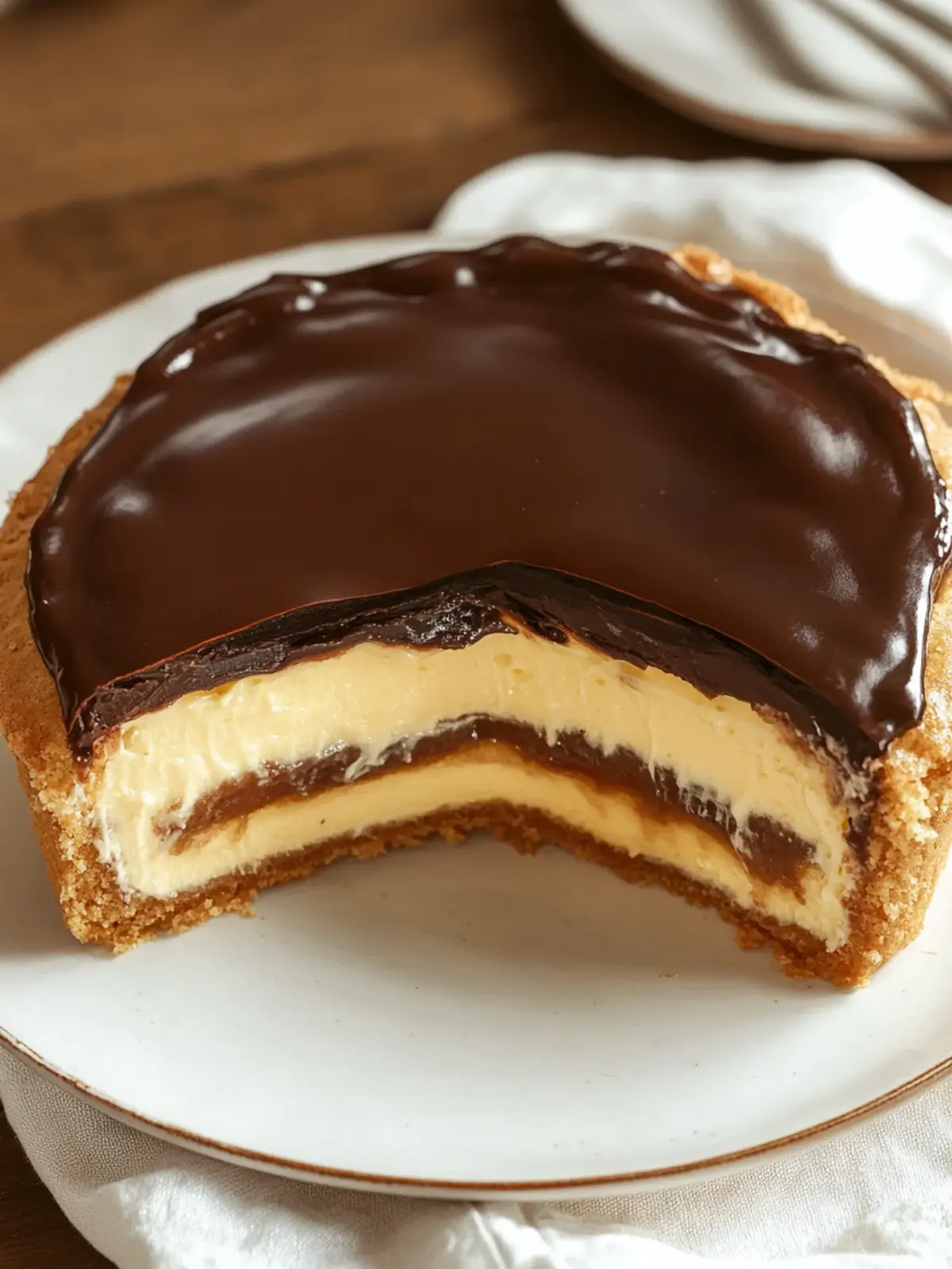 Delicious Boston Cream Pie: Your Ultimate Custard-Filled Cake 5 Boston Cream Pie (Custard Filled Chocolate Cake)
