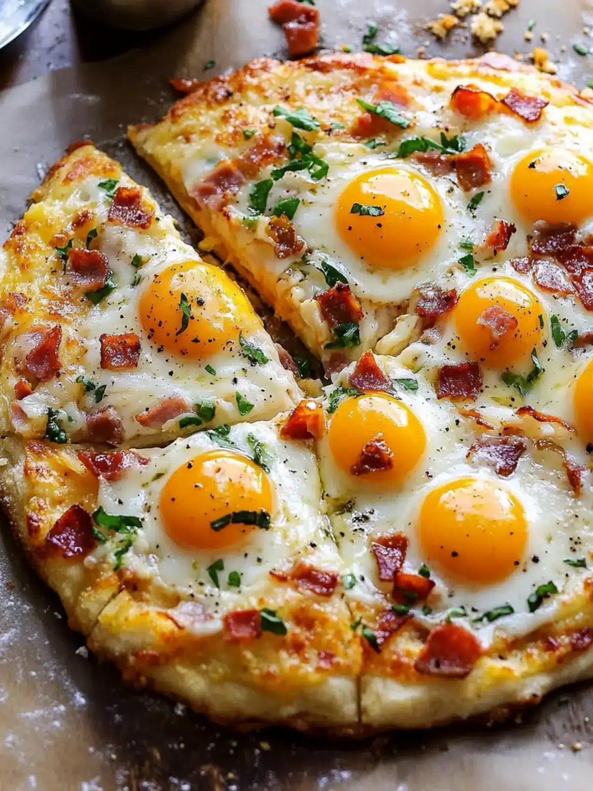 Savory Breakfast Pizza with Crispy Hash Brown Crust 5 Breakfast Pizza
