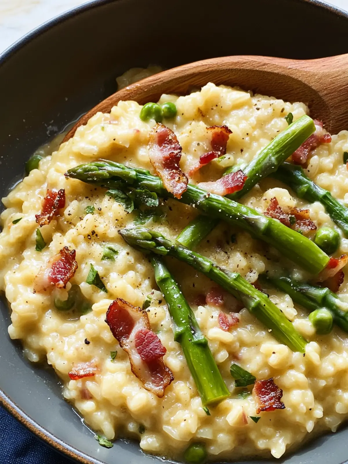 Creamy Asparagus Bacon Risotto: Your New Favorite Comfort Dish 2 Creamy Asparagus Bacon Risotto