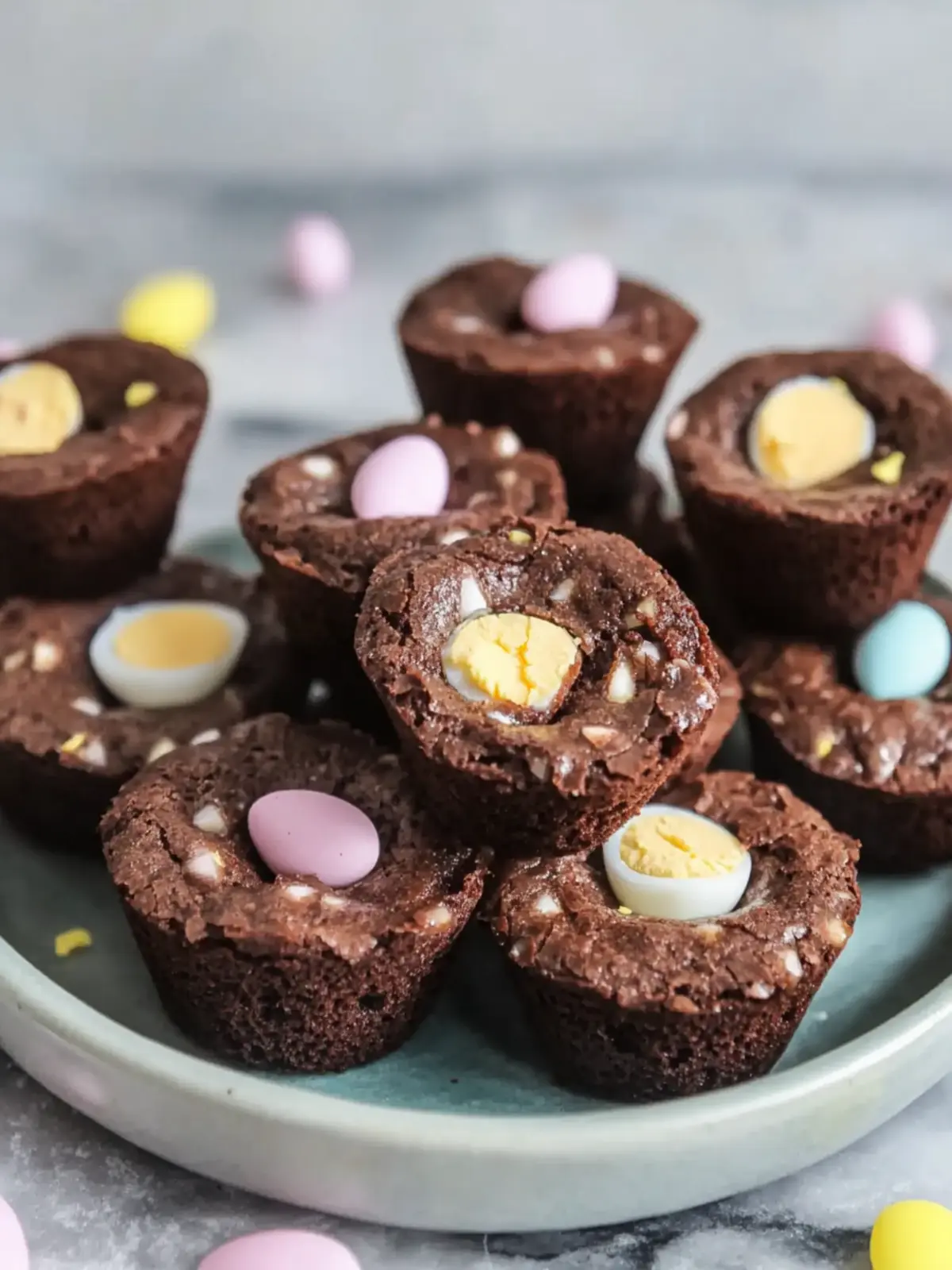 Mini Egg Brownie Bites: Irresistibly Cute Easter Delights 2 Mini Egg Brownie Bites