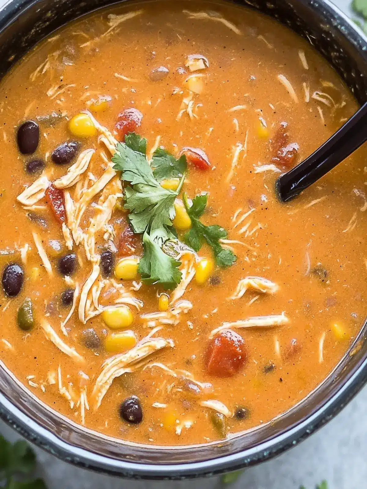 Creamy Crockpot Chicken Enchilada Soup for Cozy Nights 5 Crockpot Chicken Enchilada Soup