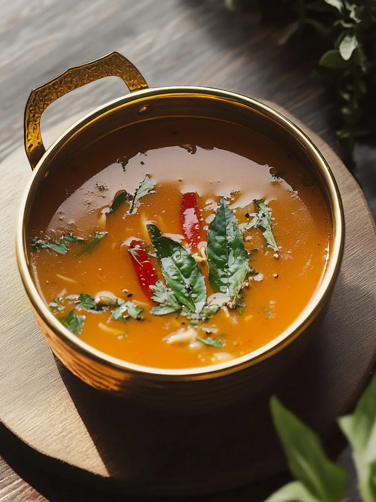 Zesty Indian Rasam: Comforting Spicy Tamarind Soup Recipe 2 Indian Rasam (Spicy Tamarind Soup)