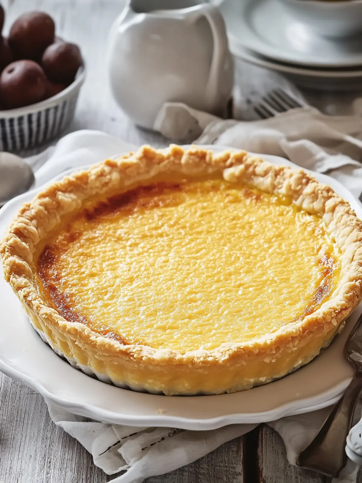 Decadent Chess Pie A Classic Custard Pie with Cornmeal Twist 2 Chess Pie (Custard Pie with Cornmeal)